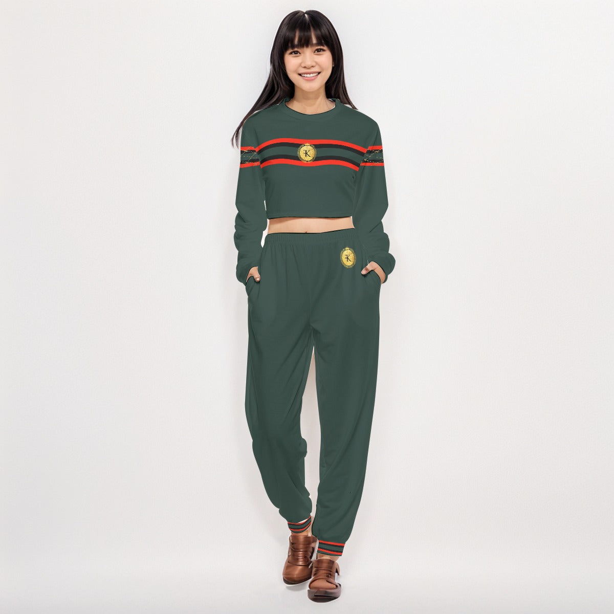 Felise KaBobo - Crop Sweatshirt Suit