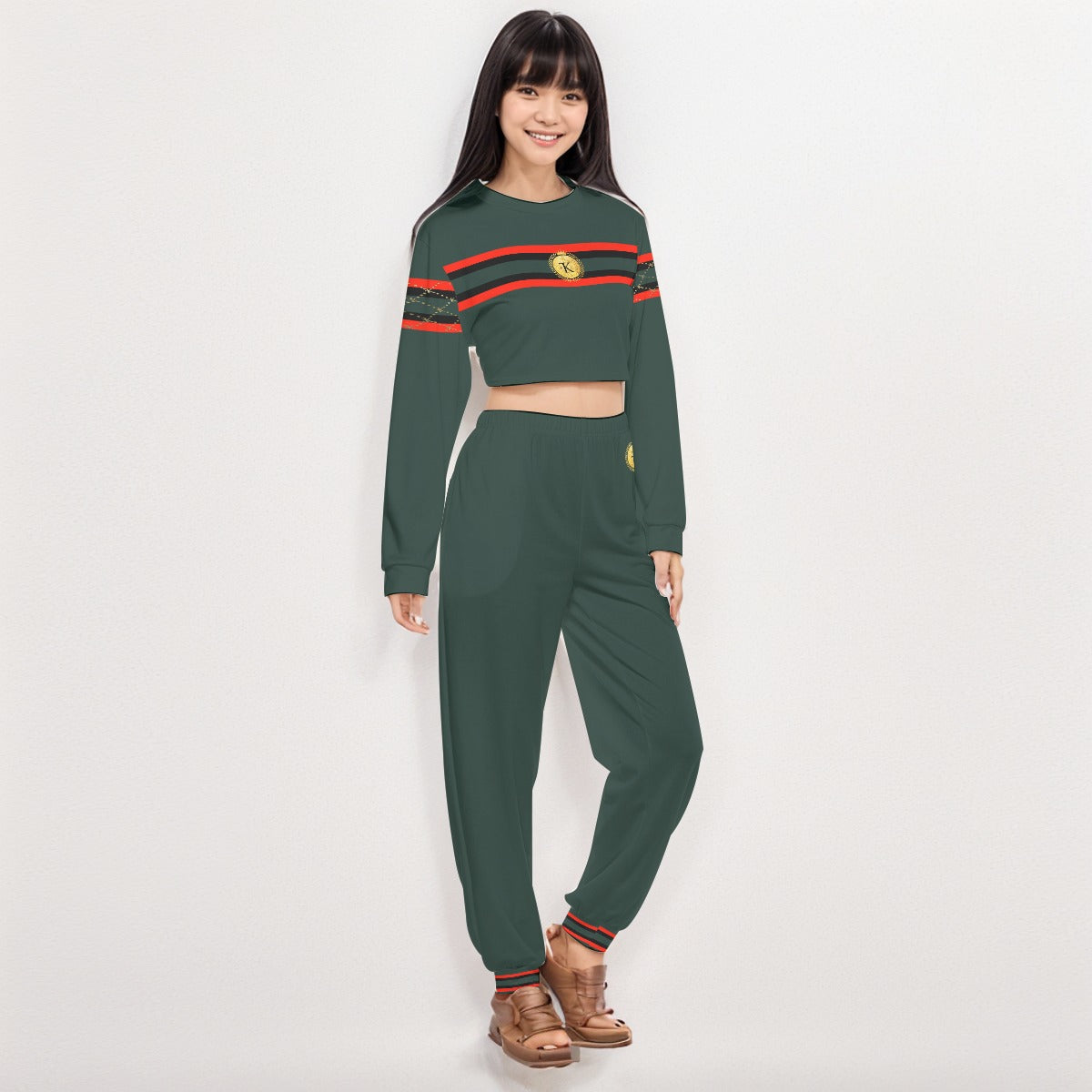 Felise KaBobo - Crop Sweatshirt Suit
