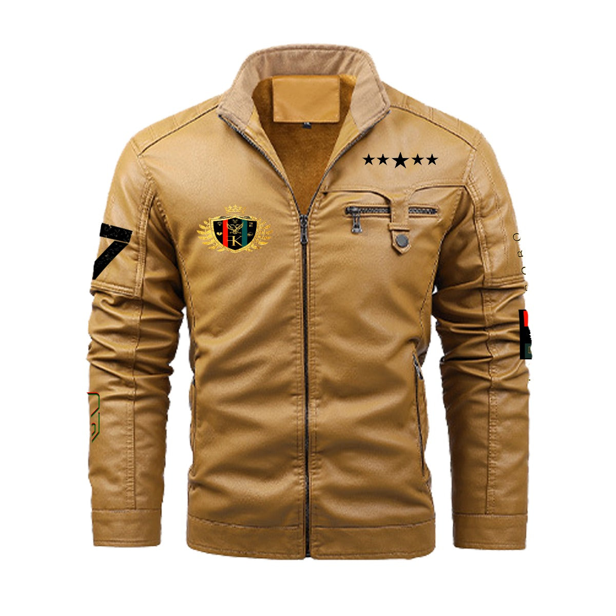 Felise KaBobo - Plus Fleece Leather Jacket