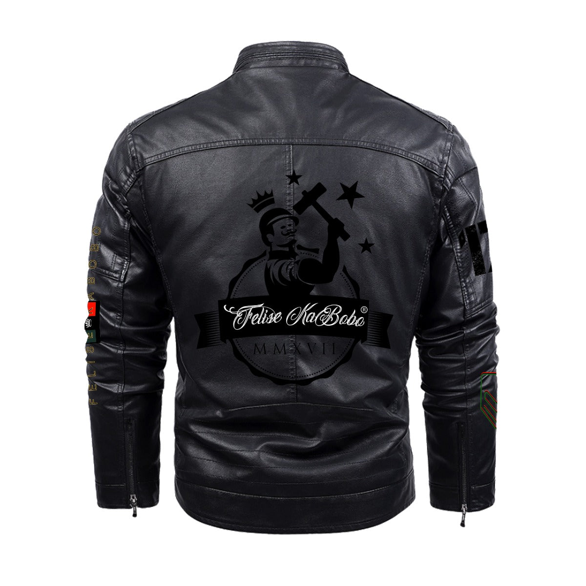 Felise KaBobo - Plus Fleece Leather Jacket