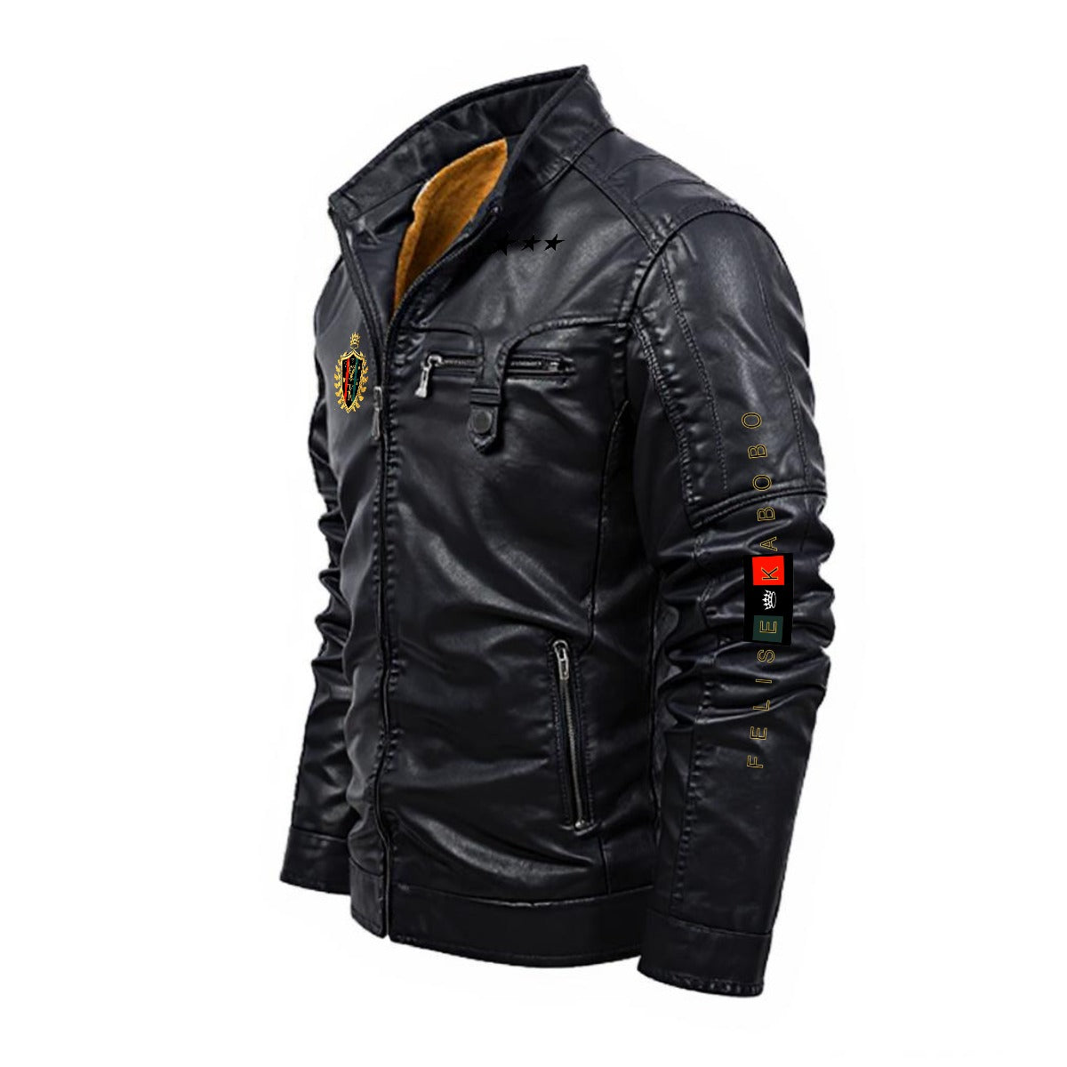 Felise KaBobo - Plus Fleece Leather Jacket
