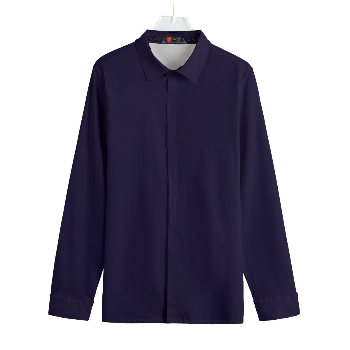Felise KaBobo - Men's Lapel Collar Shirt With Concealed Placket