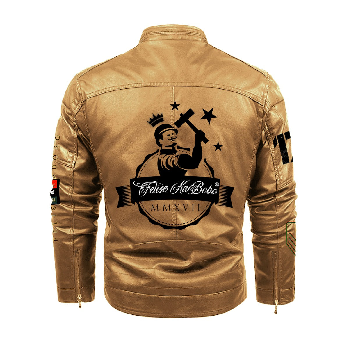 Felise KaBobo - Plus Fleece Leather Jacket