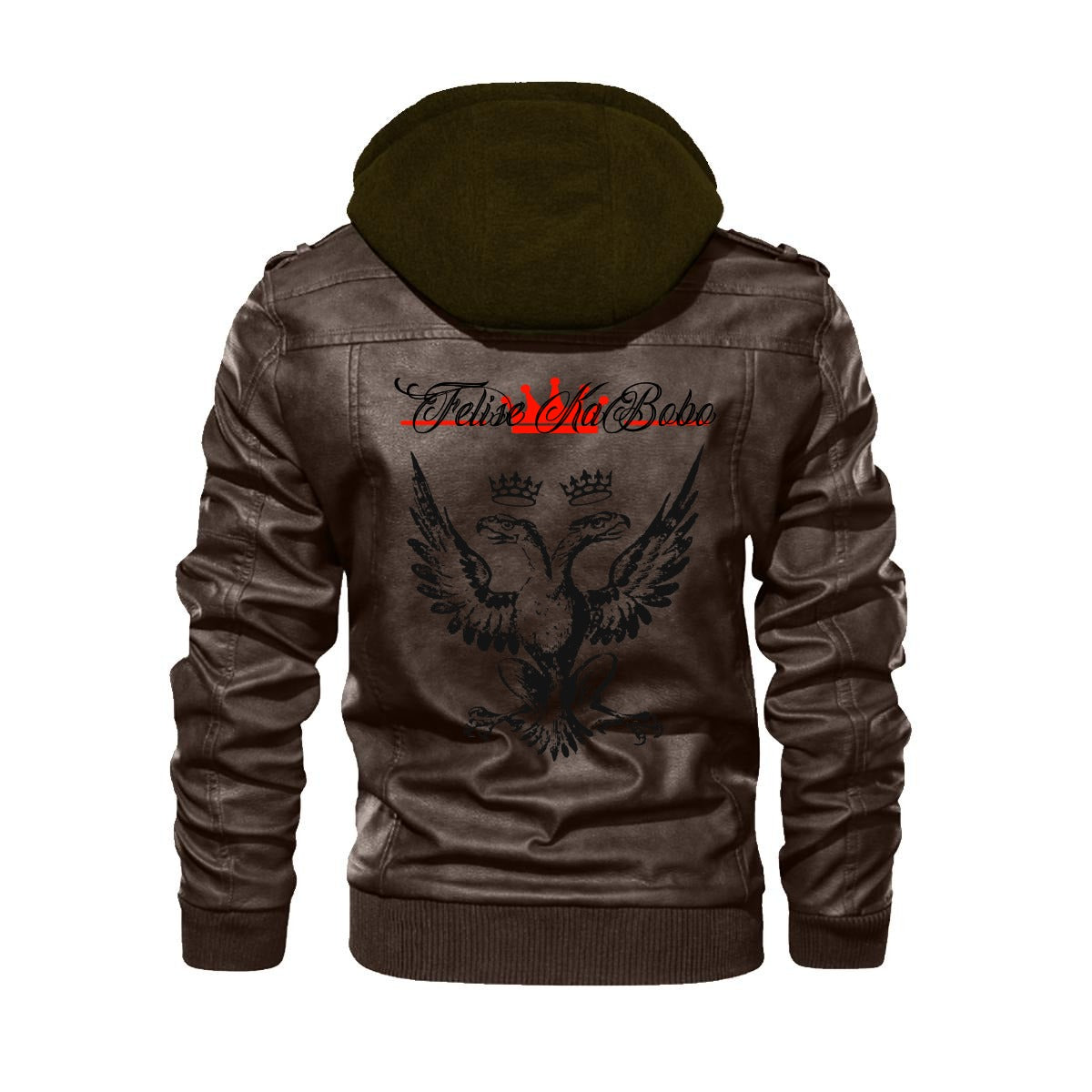 Felise KaBobo - Men's Hooded Leather Jacket
