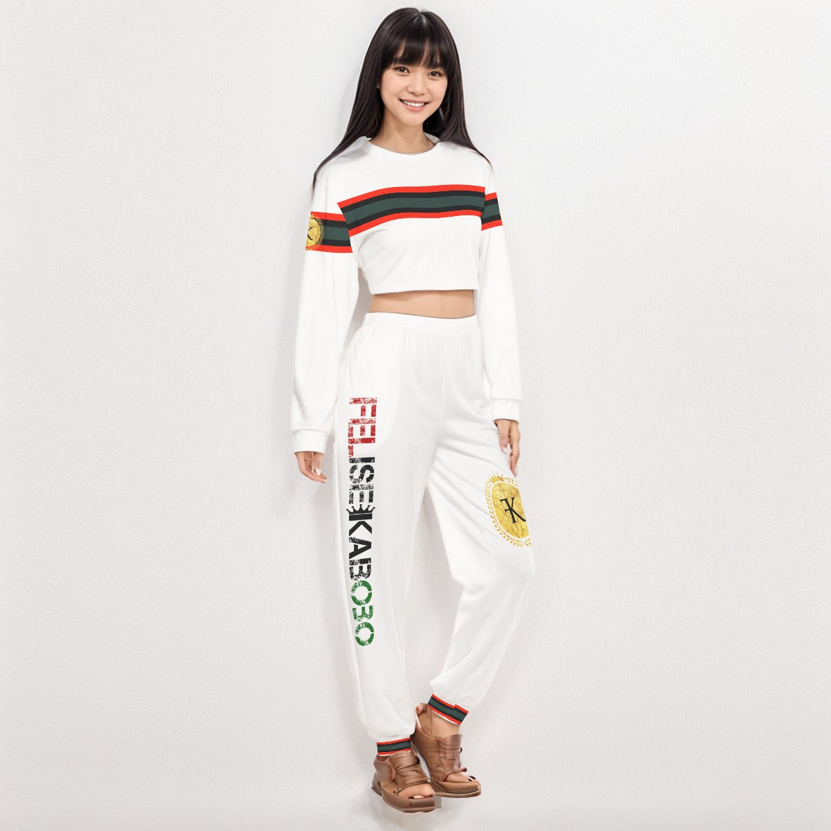 Felise KaBobo - Crop Sweatshirt Suit