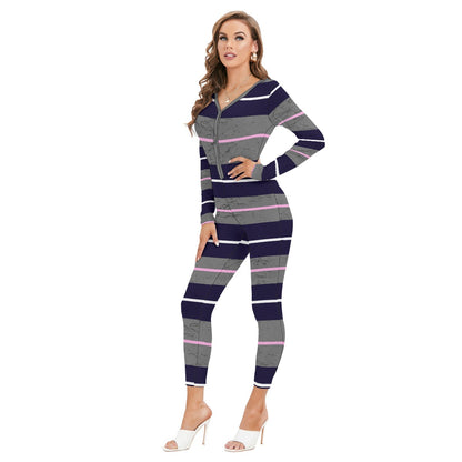Felise KaBobo - Women's Plunging Neck Jumpsuit