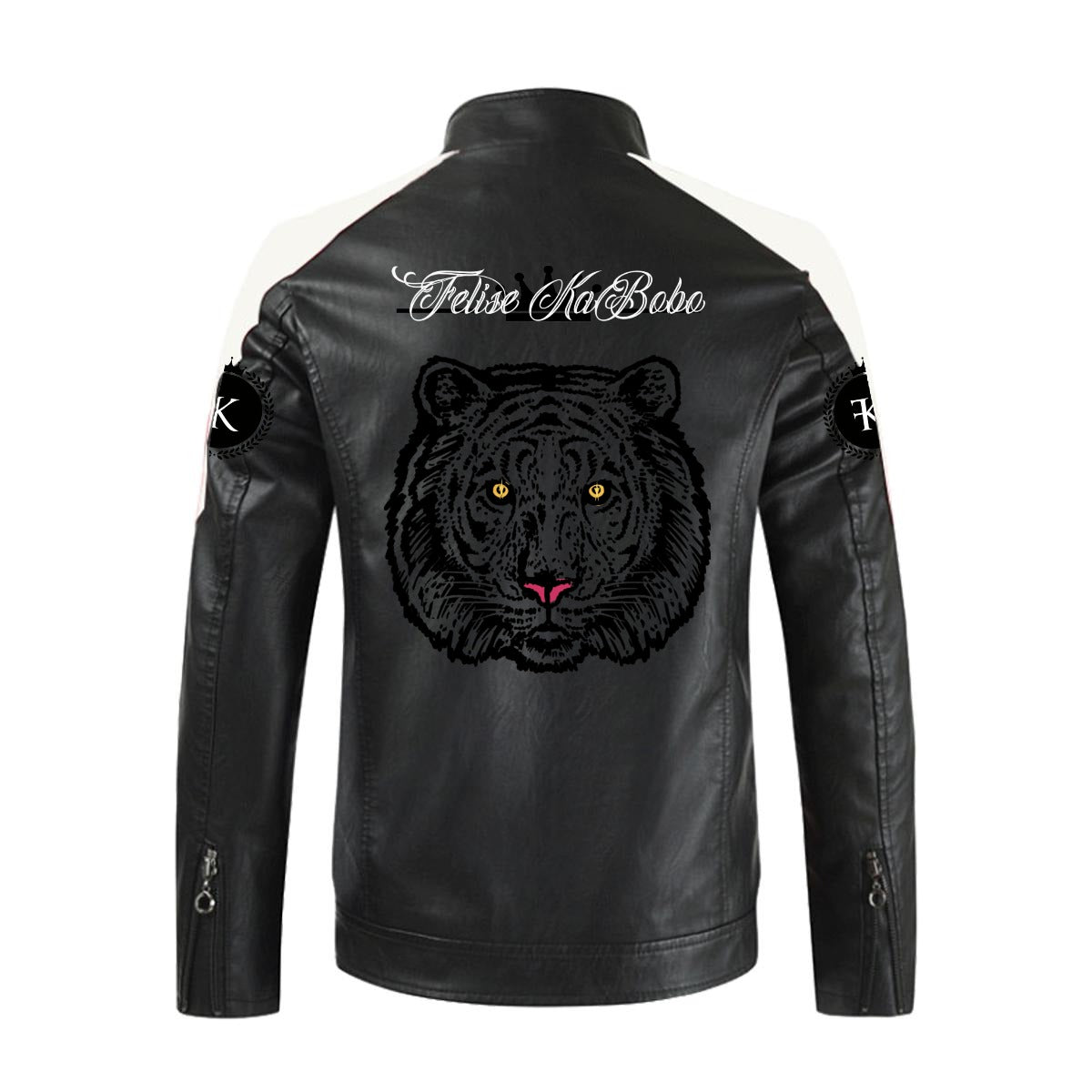 Felise KaBobo - Stand-up collar leather Jacket