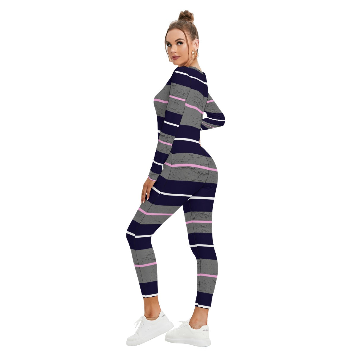 Felise KaBobo - Women's Plunging Neck Jumpsuit