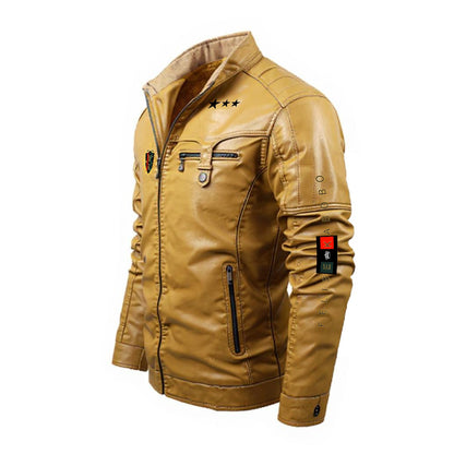 Felise KaBobo - Plus Fleece Leather Jacket