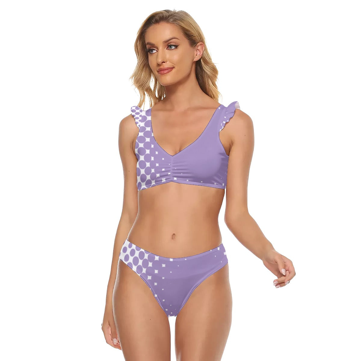 Felise KaBobo - Bikini Swimsuit With Ruffle Cuff Bra