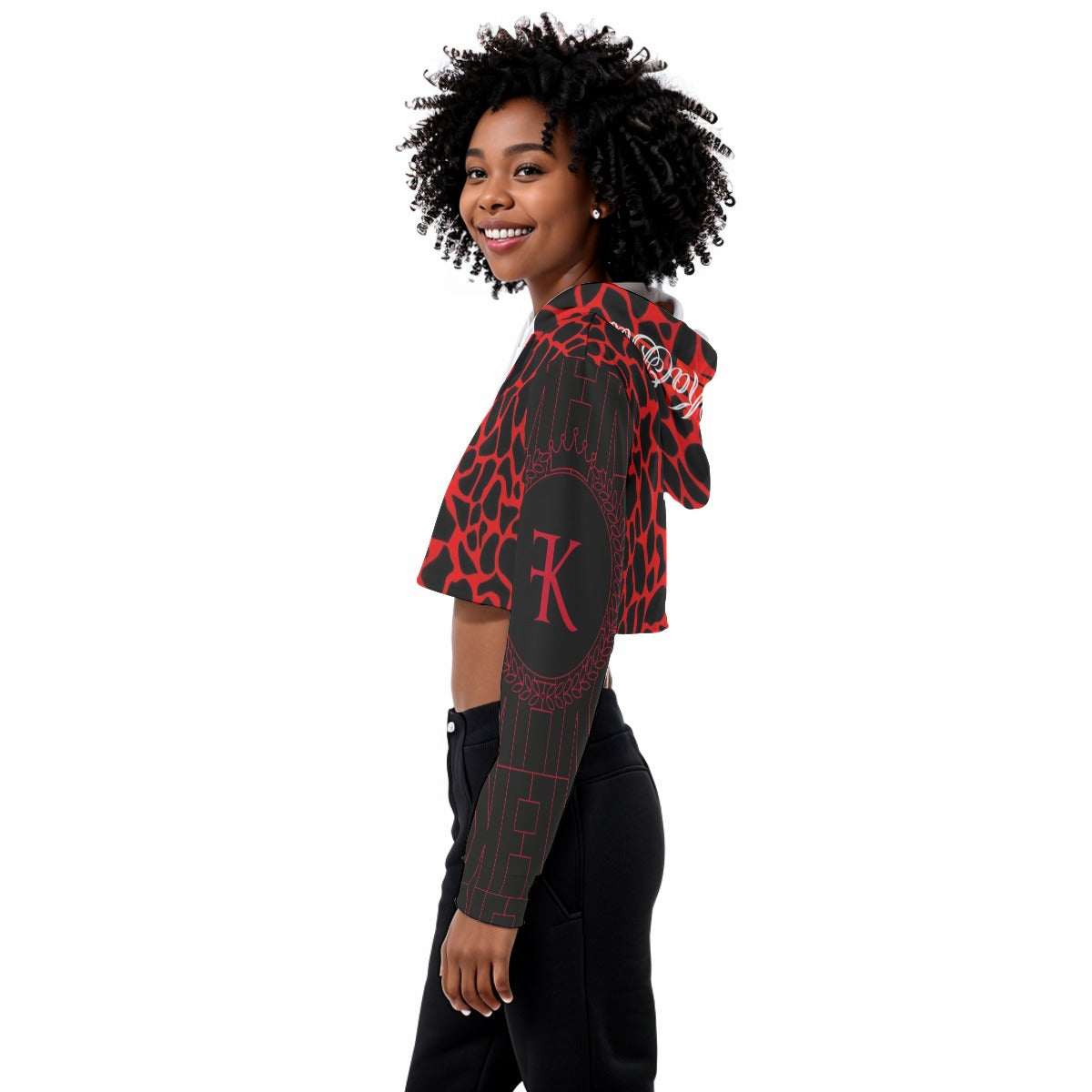 Felise KaBobo - Women's Crop Top Hoodie