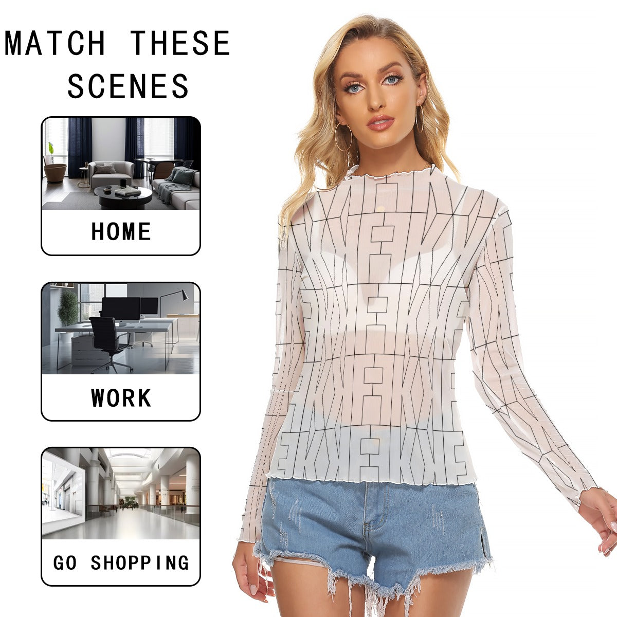Felise KaBobo - Mesh blouse