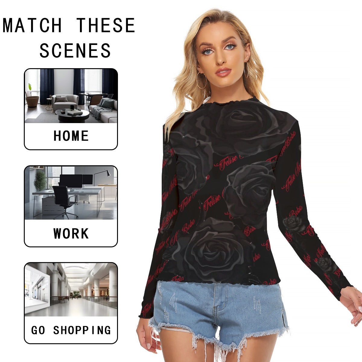 Felise KaBobo - Mesh Blouse