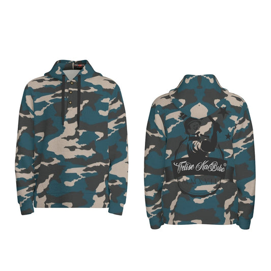 Felise KaBobo - Men's Half  Button Hoodie