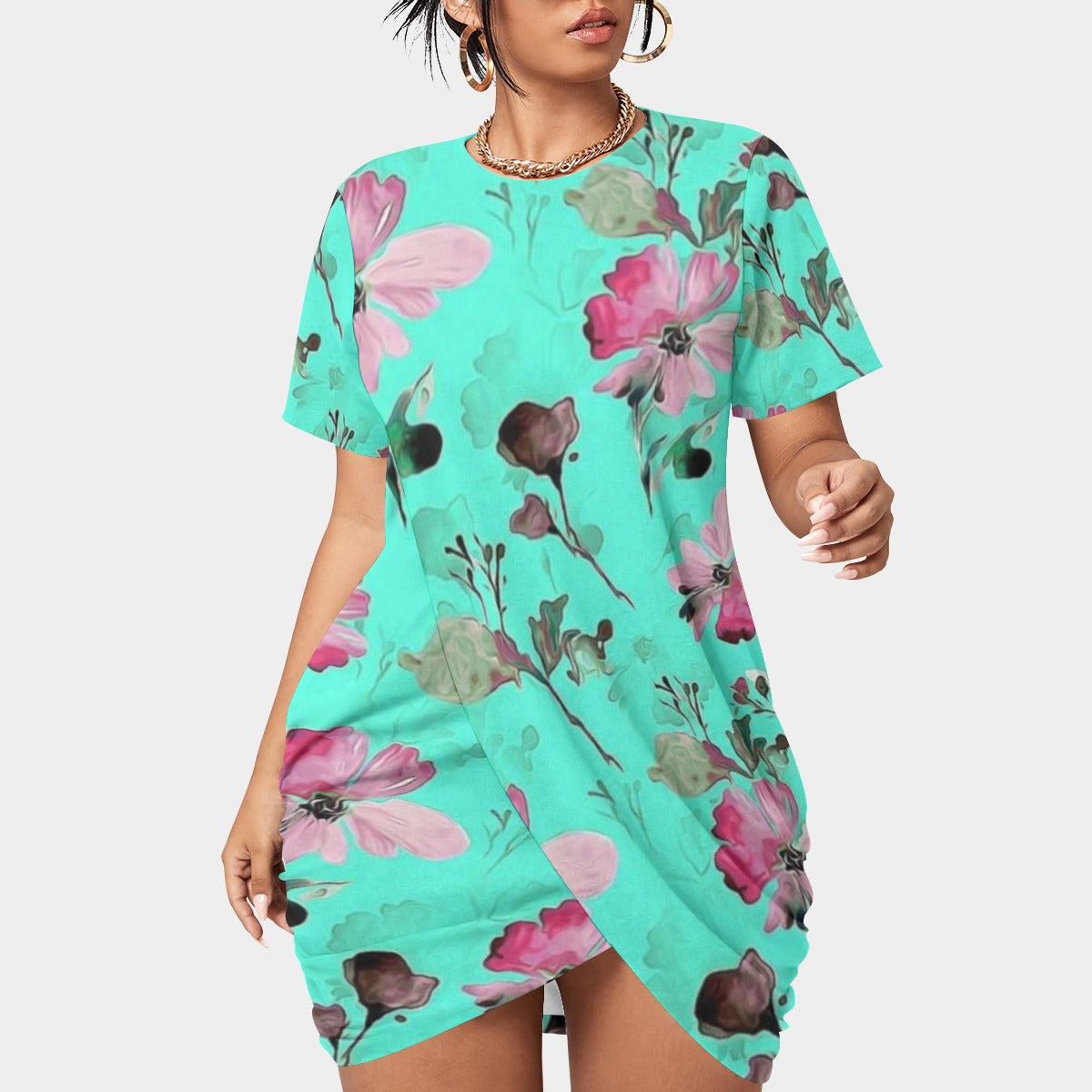 Felise KaBobo - Women’s Stacked Hem Dress（Plus Size）