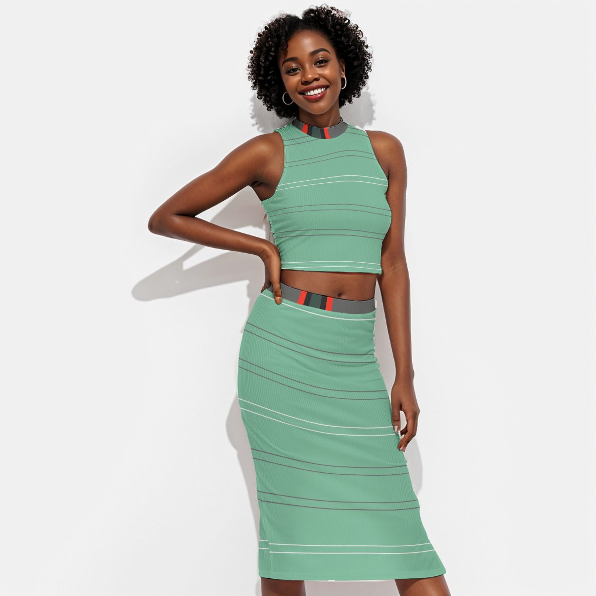 Felise KaBobo - Tank Top & Split High Skirt Set