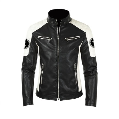 Felise KaBobo - Stand-up collar leather Jacket