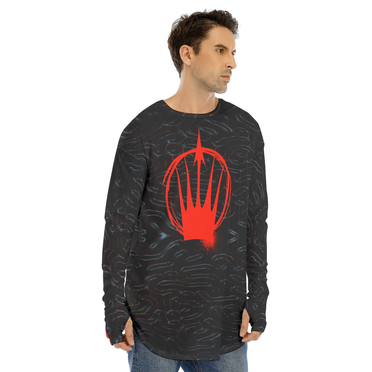 Felise KaBobo - Men's Fingerless Long Sleeve T-shirt