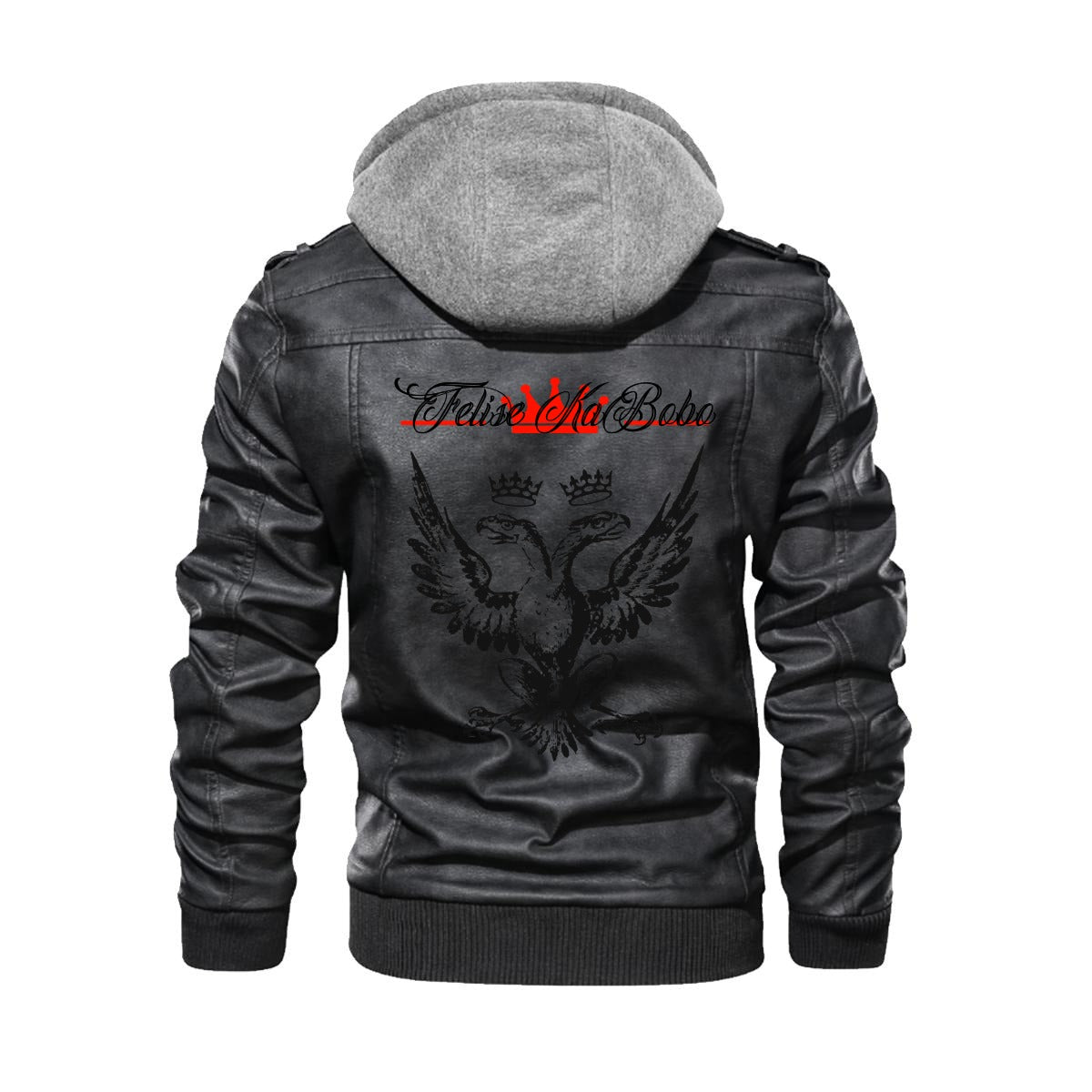 Felise KaBobo - Men's Hooded Leather Jacket