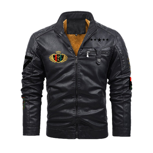 Felise KaBobo - Plus Fleece Leather Jacket