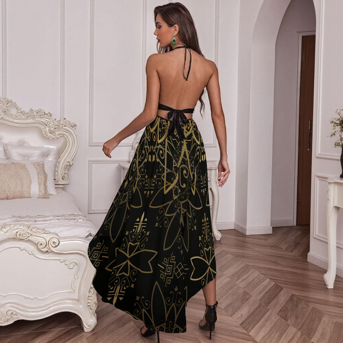 Felise KaBobo - Elegant Mesh Lace Evening Dress