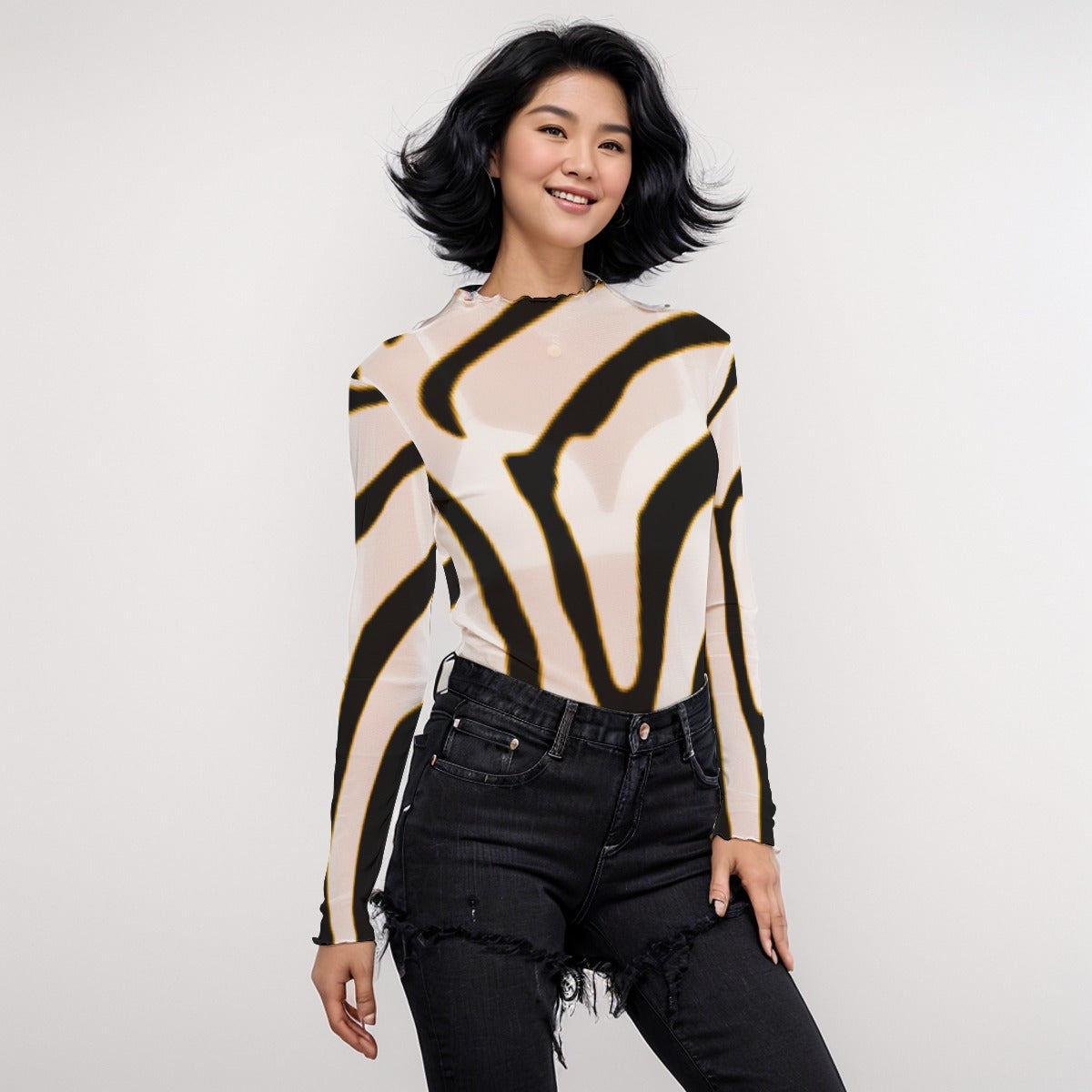 Felise KaBobo - Mesh Blouse