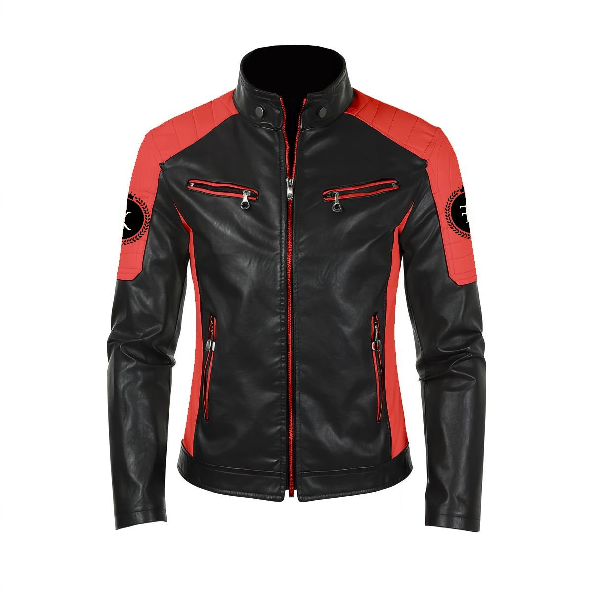 Felise KaBobo - Stand-up collar leather Jacket