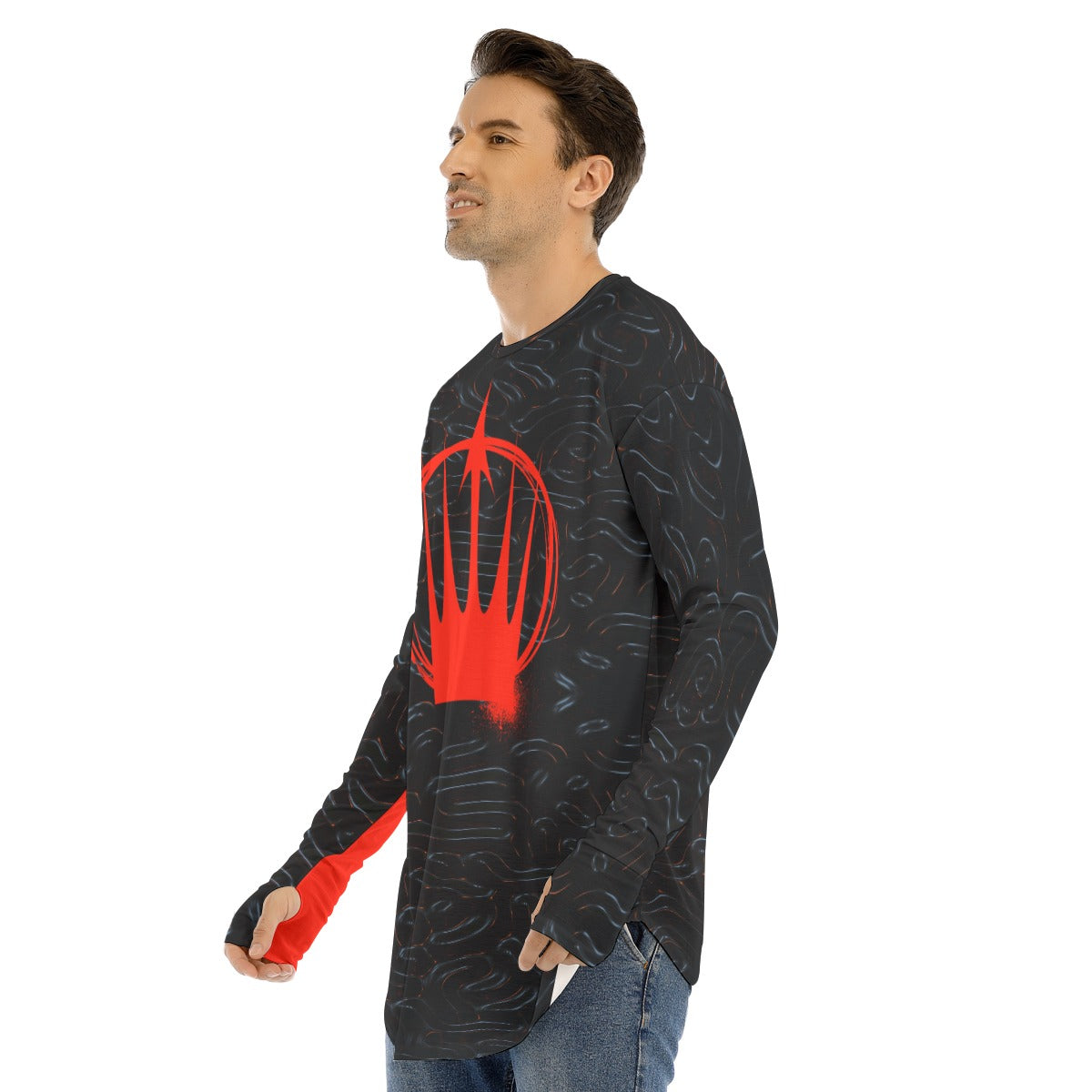 Felise KaBobo - Men's Fingerless Long Sleeve T-shirt