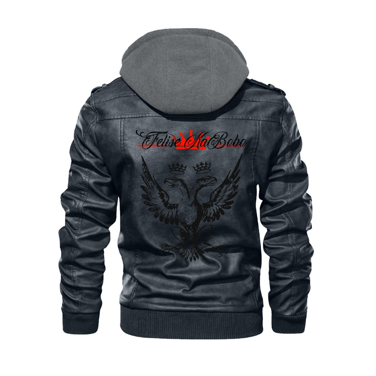 Felise KaBobo - Men's Hooded Leather Jacket