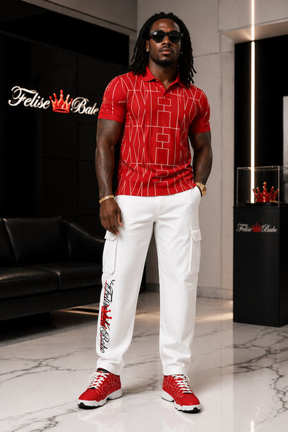 Felise KaBobo - Men's V-Neck Polo Shirt